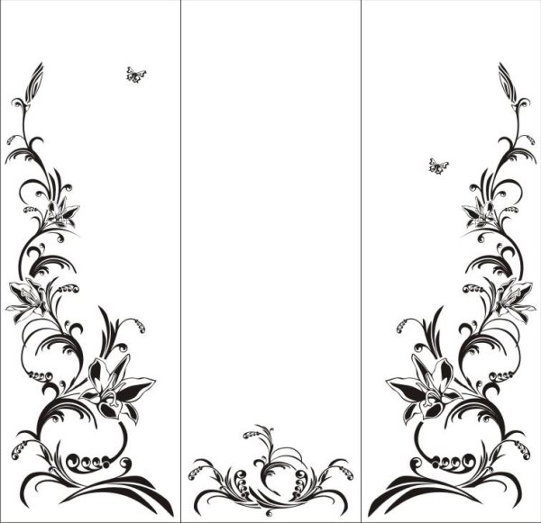 Трафаретные узоры на мебели