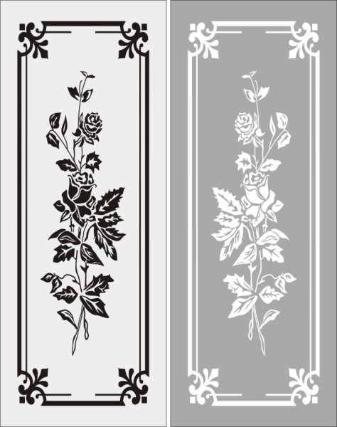 Трафареты для декора дверей