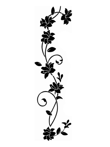 Трафареты узоров для стен