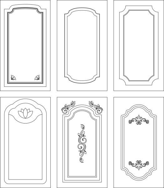 Орнаменты для кухонных фасадов