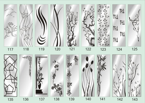 Образец рисунки на стекле