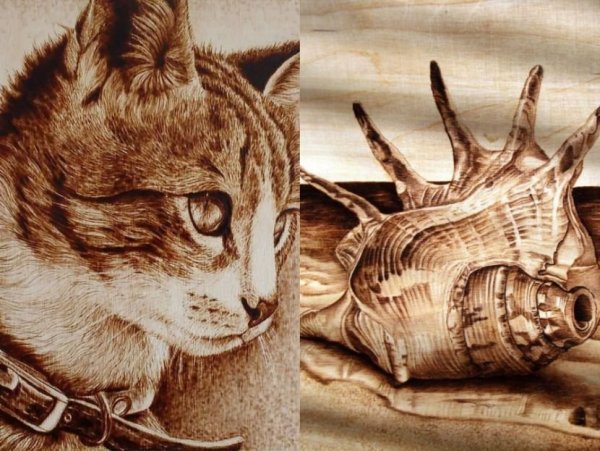 Сложное Выжигание по дереву