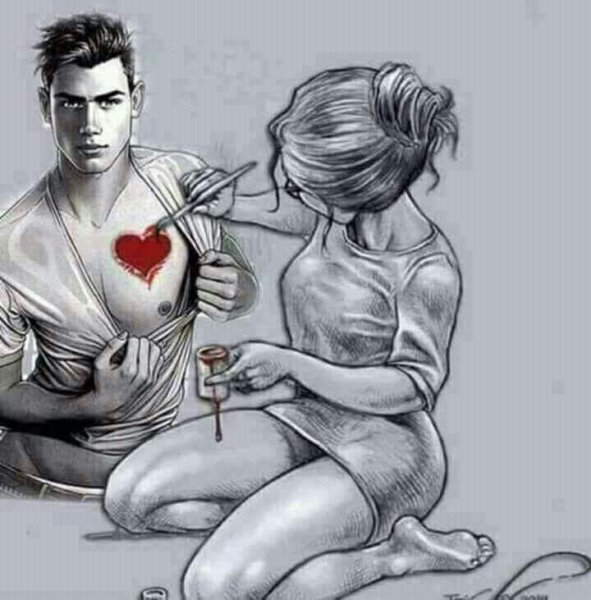 Мужчина рисунок