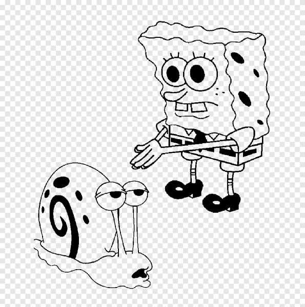 Спанч Боб рисунок карандашом