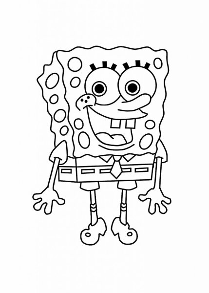 Раскраска Sponge Bob