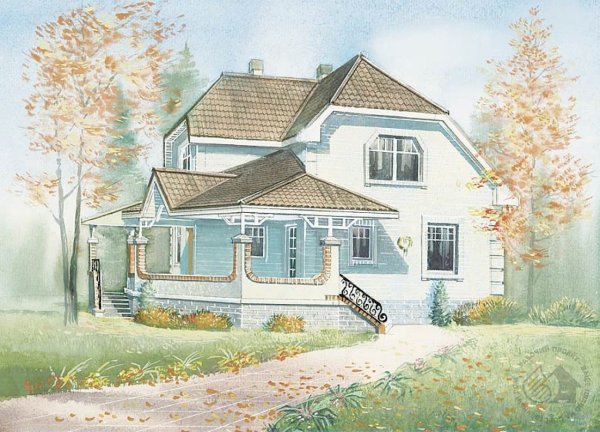 Рисунки домов и коттеджей