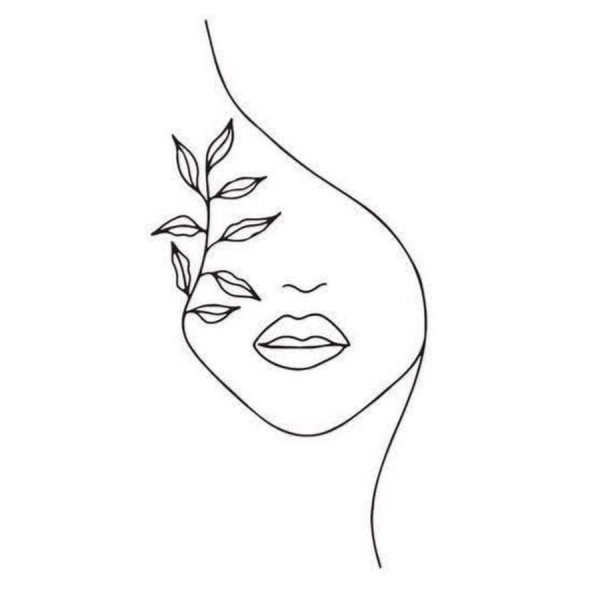 Контур морды лошади