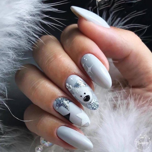 Ногти на новый год