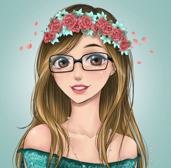 Красивые девушки мультяшные