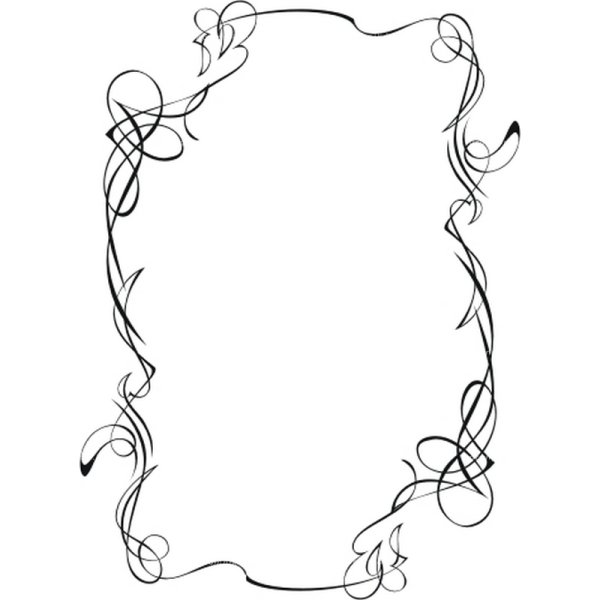 Рамки для текста простые черно-белые