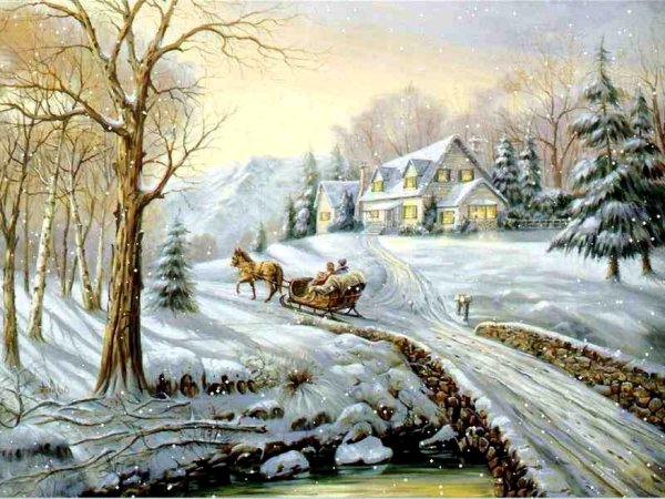 Художник Виктор Цыганов зимние пейзажи