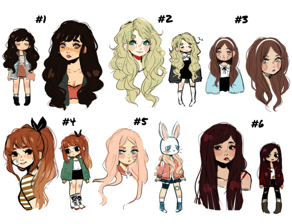 Эмоции для рисования персонажей