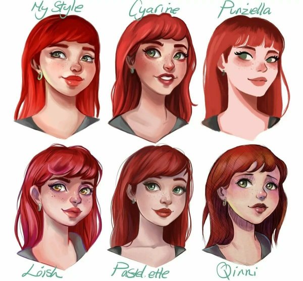 Скетчи персонажей