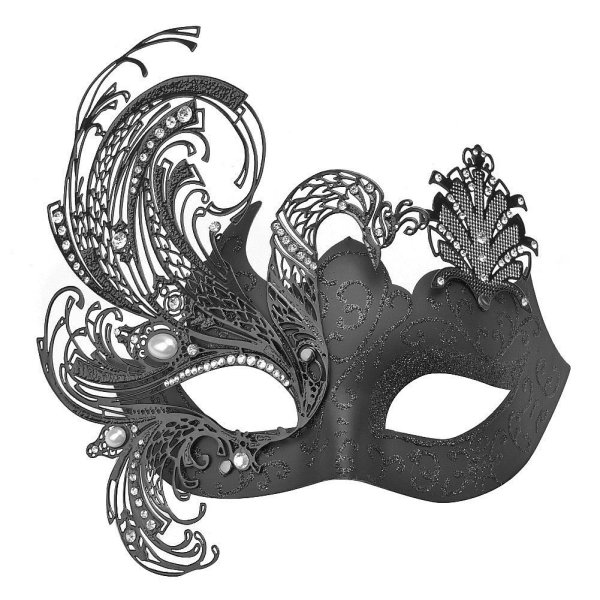 Карнавальная маска в графике