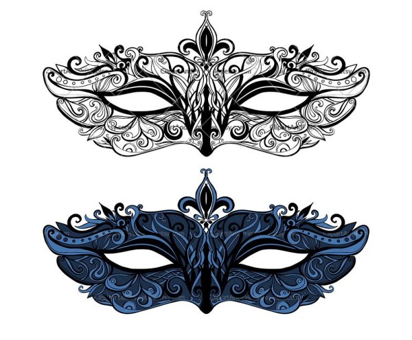 Венецианские маски шаблоны для печати
