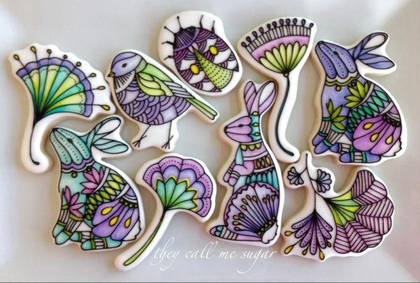 Пряник витражная роспись