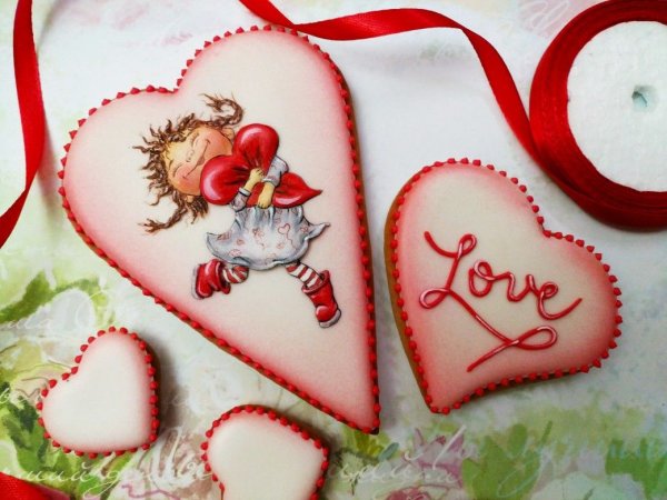 Пряники к Дню св Валентина