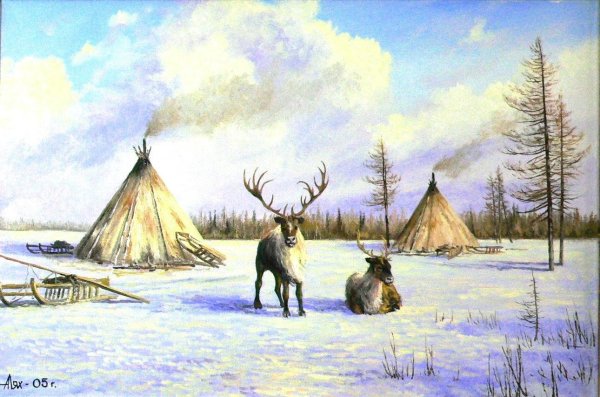 Набросок Северного оленя