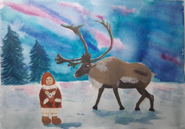 Тундра рисунок