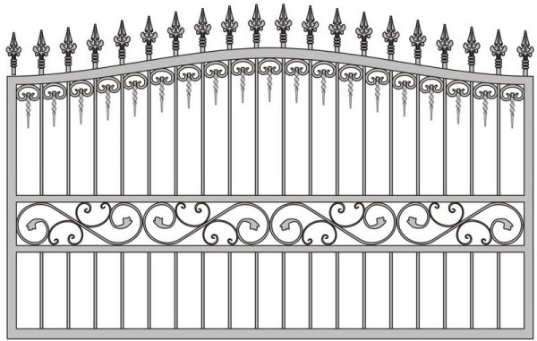 Кованый забор