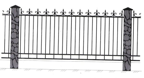 Кованый забор своими руками