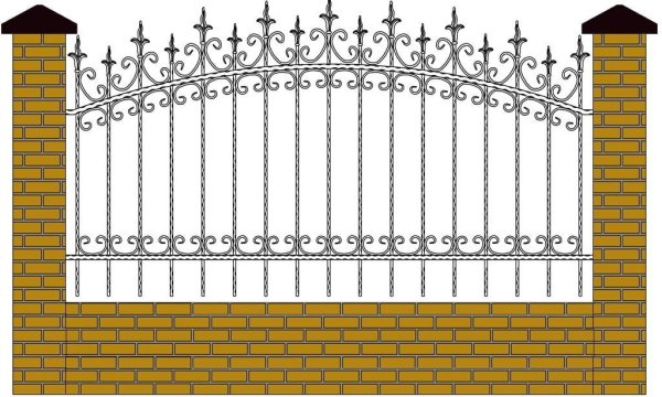 Забор нарисованный