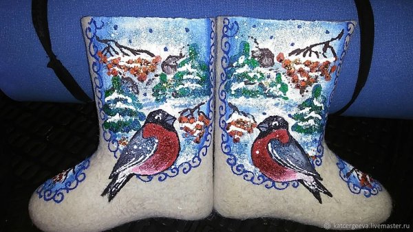 Валенки разукрашенные