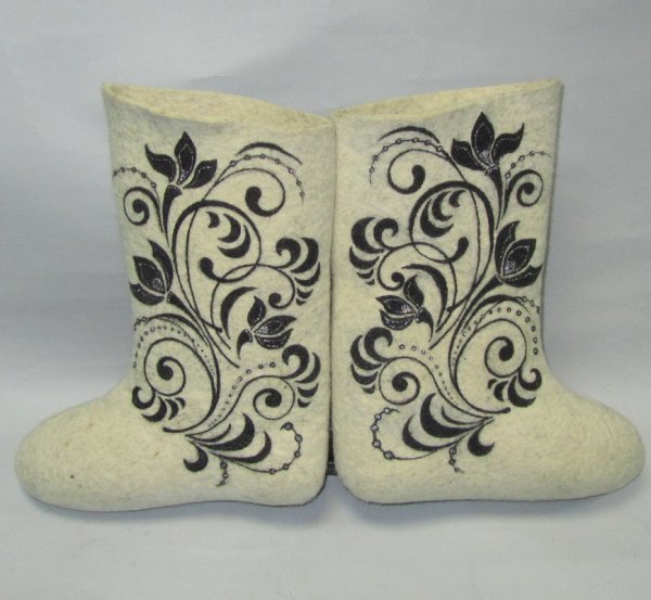 Валенки разрисованные