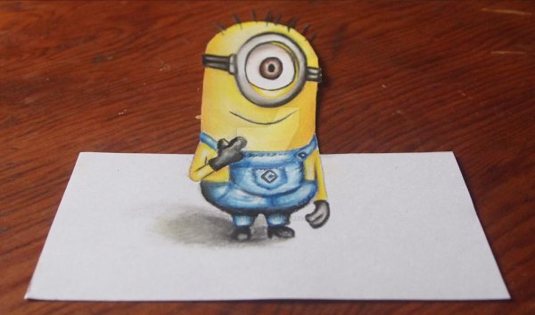 Рисунки красивые и лёгкие Миньены