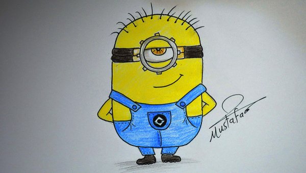 Рисунки миньонов в цвете