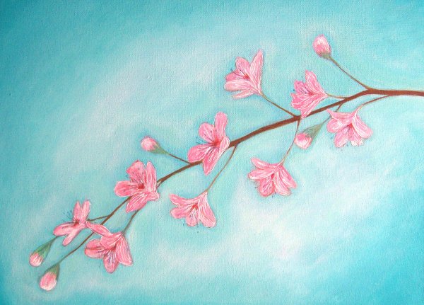 Ветка Сакуры пастель