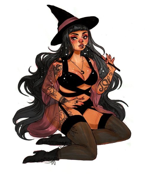 Jacquelin DELEON Witch Art
