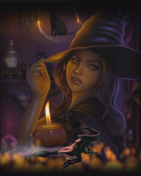 Ведьмочка на Хэллоуин