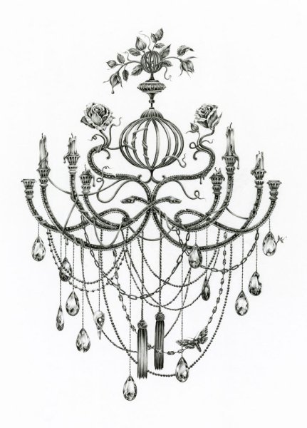 Люстра силуэт