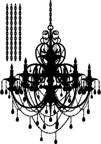 Люстра вектор PNG