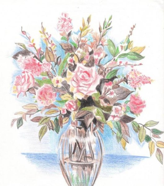 Букет рисунок