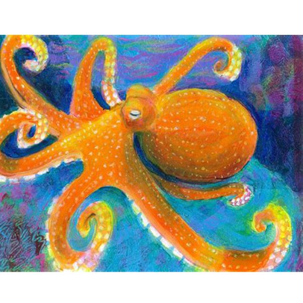 Морское дно осьминог