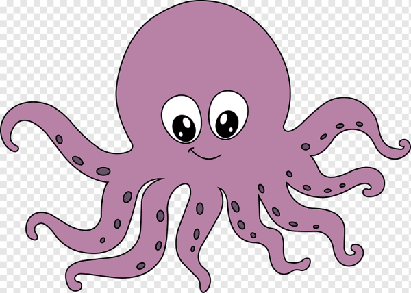 Картинки Морское животное осьминог для детей