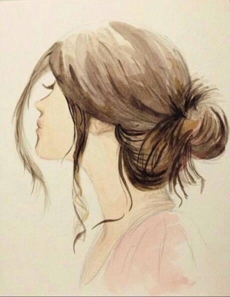 Силуэт женского лица