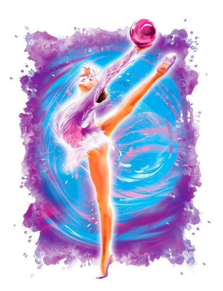 Гимнастка рисунок