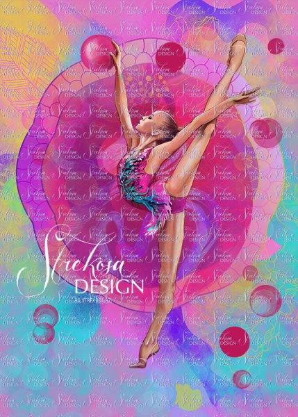 Гимнастки картинки нарисованные