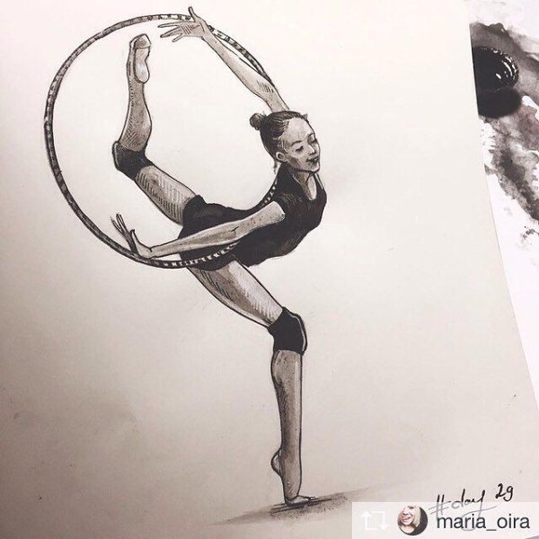 Зарисовки гимнасток