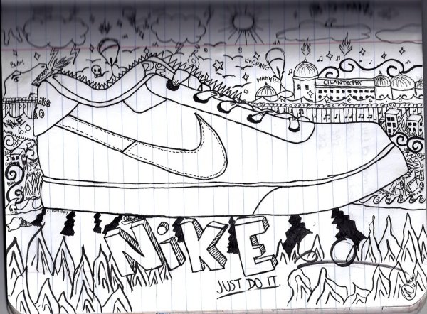 Граффити Nike