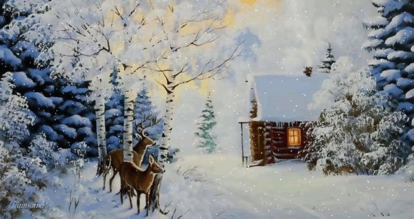 Томас Кинкейд домик в горах