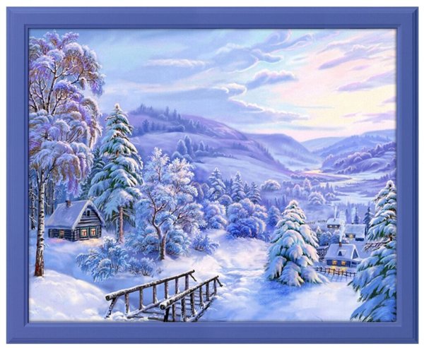 Сказочная Новогодняя избушка в лесу