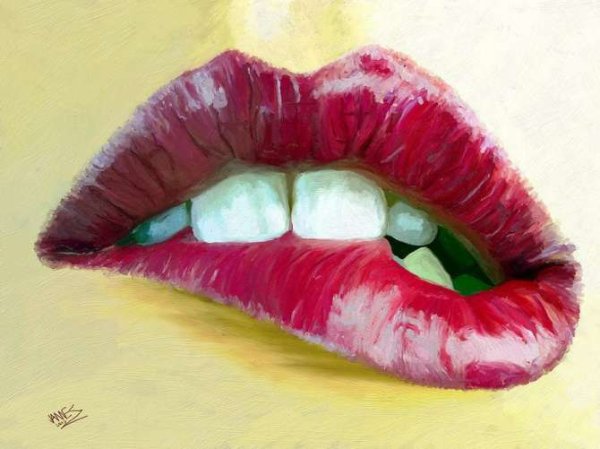 Губы рисунок