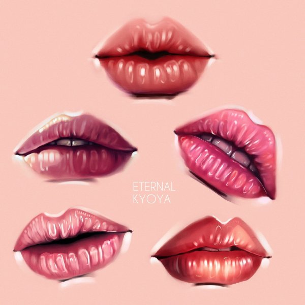 Красивые мультяшные губы