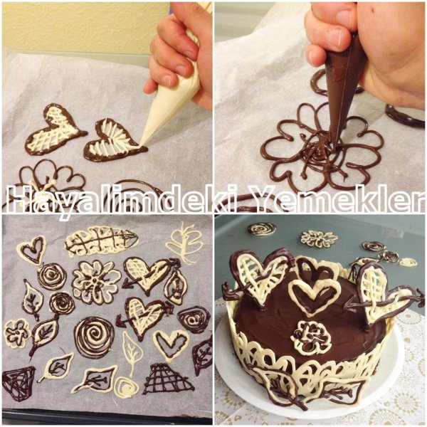 Декор из шоколада для торта