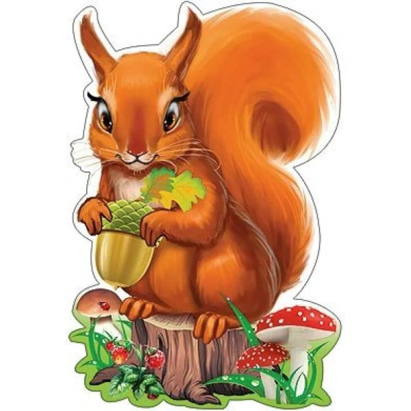 Рисунок белки для детей