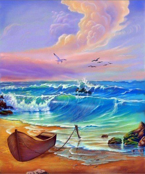 Море рисунок